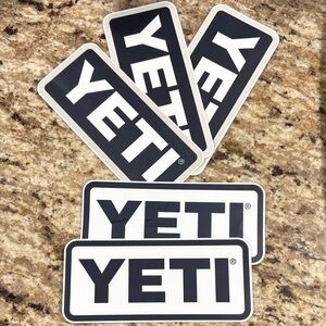 ✨5 for $20✨ YETI Black and White Logo Sticker Pack
